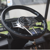 Basalt Grey 6 Seater Golf Cart With Saddle Seats - 206ah Extended Range Golf Cart LSV