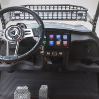 Basalt Grey 6 Seater Golf Cart With Saddle Seats - 206ah Extended Range Golf Cart LSV