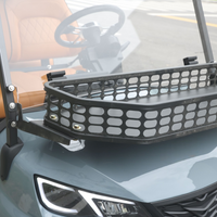 Blue Grey 6 Seater Golf Cart With Saddle Seats - 206ah Extended Range Golf Cart LSV Lifted