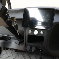 Black Grey 8 Seater Golf Cart With Dark Brown Seats - 206ah Extended Range Golf Cart LSV