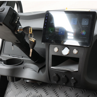Jet Black 8 Seater Golf Cart With Saddle Seats - 206ah Extended Range Golf Cart LSV