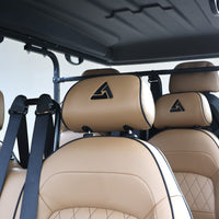 Matte Black 6 Seater With Copper Seats - 206ah Extended Range Golf Cart