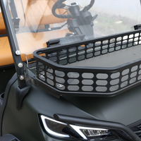 Matte Black 6 Seater With Saddle Seats - 206ah Extended Range Golf Cart