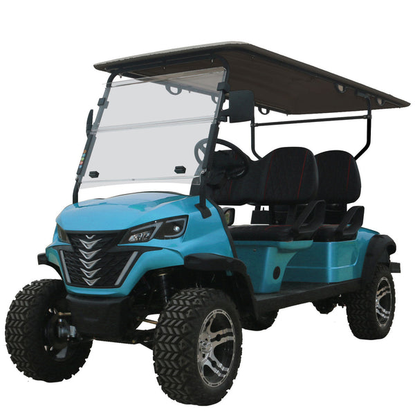 4 Seater Golf Cart Off Road 72v Lithium Electric LSV with LED Lights