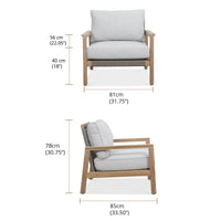 Luke Single Seater Outdoor Sofa