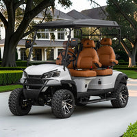 Signal White 4 Forward Golf Cart With Savannah Seats - 206ah Extended Range Golf Cart LSV