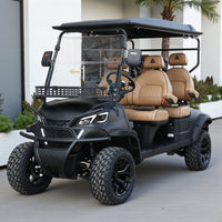 4 Forward Facing Golf Cart Street Legal 48v Lithium Electric LSV with LED Lights