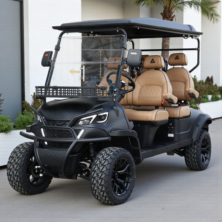 4 Forward Facing Golf Cart Street Legal 72v Lithium Electric LSV with LED Lights