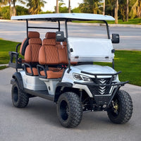 Space Gray 6 Seater Golf Cart - 72v Lithium