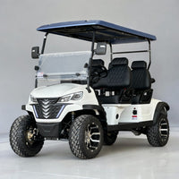 White 4 Seater Golf Cart - 72v Lithium