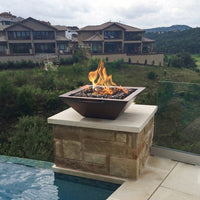 The Outdoor Plus Maya Fire & Water Bowl Hammered Patina Copper