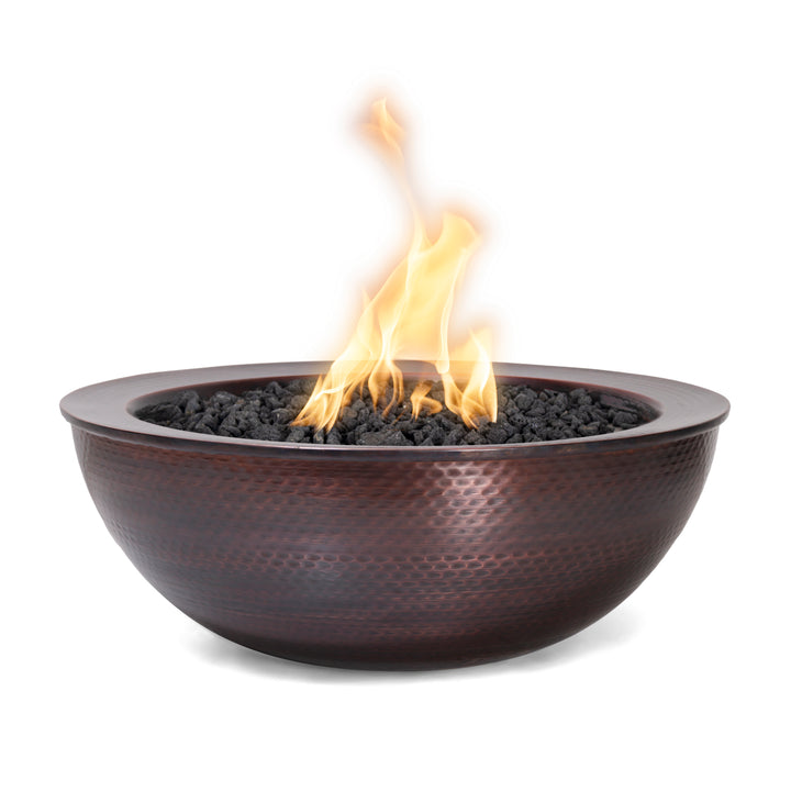 The Outdoor Plus 27" Sedona Fire Bowl – Hammered Patina Copper