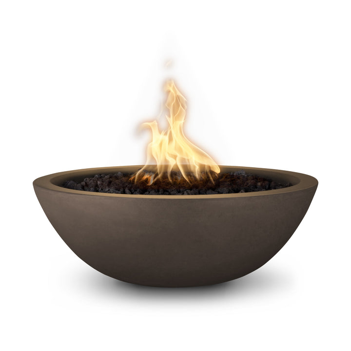 The Outdoor Plus 27" Sedona GFRC Fire Bowl - Match Lit