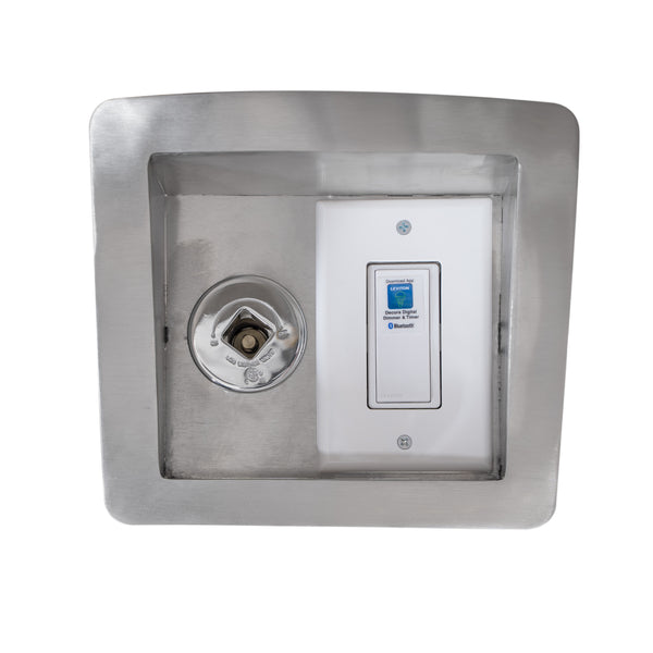 The Outdoor Plus 1Hr Button Timer With Key Valve - Recessed Panel